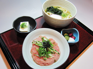 ねぎとろ丼セット